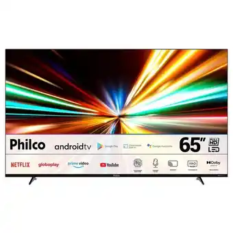 Multiloja Smart tv philco 65 polegadas 4k uhd android tv ptv65g10ag11sk oferta