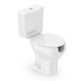 Leroy Merlin Kit vaso sanitário com caixa acoplada e assento com abertura acesso incepa branco brilhante oferta