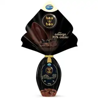 Ovo de páscoa bon o bon amargo 70% cacau arcor 150g