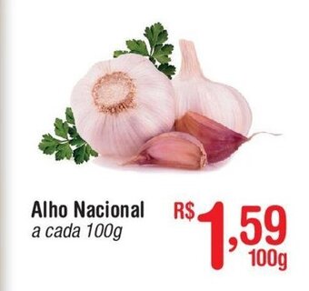 Alho Nacional a cada 100g