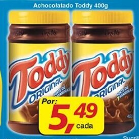 Supermercados Guanabara Achocolatado Toddy 400g oferta