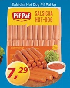 Supermercados Guanabara Salsicha Hot Dog Pif Paf 1kg oferta