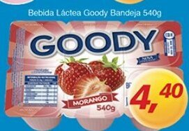 Supermercados Guanabara Bebida lactea Goody Bandeja 540g oferta