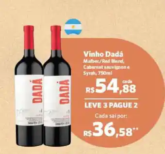 Sam's Club Vinho Dadá 750ml oferta