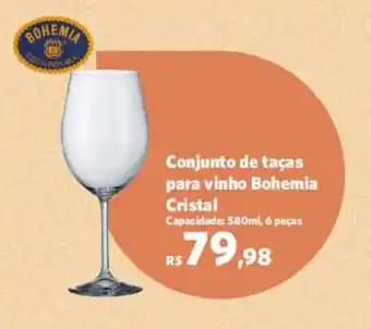Sam's Club Conjunto de Taças para Vinho Bohemia Cristal oferta