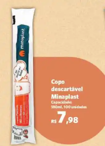 Copo Descartável Minaplast 180ml