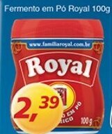 Supermercados Guanabara Fermento em po Royal 100g oferta