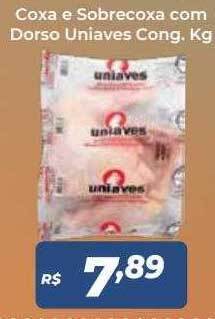 Coxa e sobrecoxa com dorso uniaves cong kg