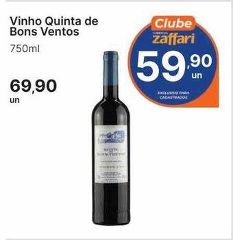 Zaffari Vinho quinta de bons ventos oferta