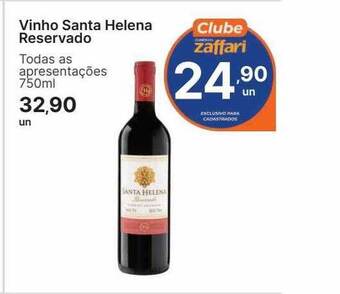 Zaffari Vinho santa helena reservado oferta