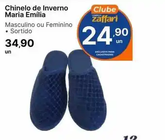 Chinelo de inverno maria emilia
