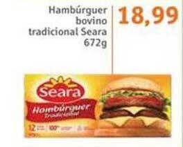 Sonda Hambúrguer bovino tradicional seara oferta