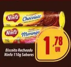 Biscoito recheado ninfa sabores
