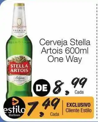 Supermercado Dalben Cerveja stella artois one way oferta