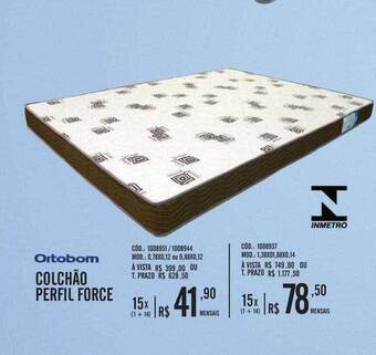 Zema Ortobom colchão perfil force oferta