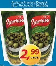 Supermercados Guanabara Azeitona Pramesa Doypack 120g/150g oferta