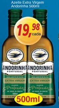 Azeite Extra Virgem Andorinha 500ml