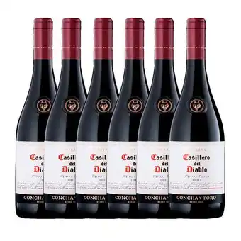 Pão de Açúcar Kit 6 garrafas vinho casillero del diablo pinot noir 750ml oferta
