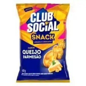 Snack club social queijo parmesão 68g