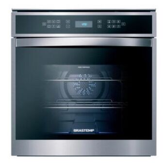 Leroy Merlin Forno de embutir elétrico brastemp 84 litros cor inox com convecção e termômetro meat control - bot84ar 220v oferta