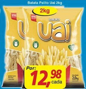 Supermercados Guanabara Batata Palito Uai 2kg oferta