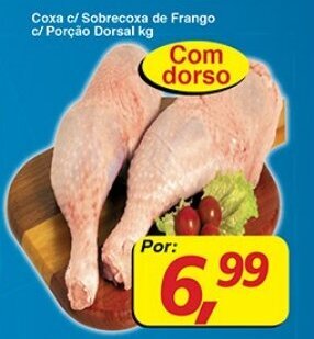 Supermercados Guanabara Coxa c/ Sobrecoxa de Frango c/ Porcao Dorsal 1kg oferta