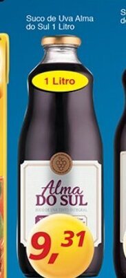 Supermercados Guanabara Suco de Uva Alma do Sul 1L oferta