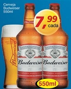 Supermercados Guanabara Cerveja Budweiser 550ml oferta