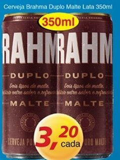 Supermercados Guanabara Cerveja Brahma Duplo Malte Lata 350ml oferta