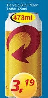 Cerveja Skol Pilsen Latao 473ml