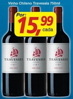 Supermercados Guanabara Vinho Chileno Travessia 750ml oferta