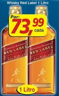 Supermercados Guanabara Whisky Red Label 1L oferta