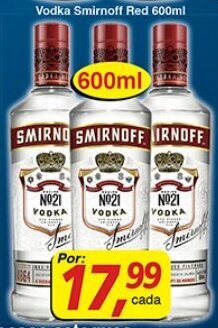 Supermercados Guanabara Vodka Smirnoff Red 600ml oferta