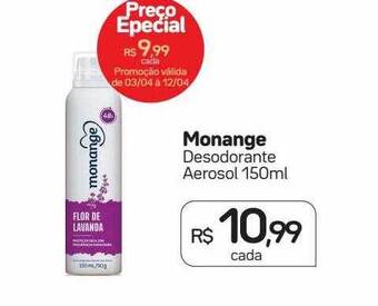 Drogal Monange desodorante aerosol oferta
