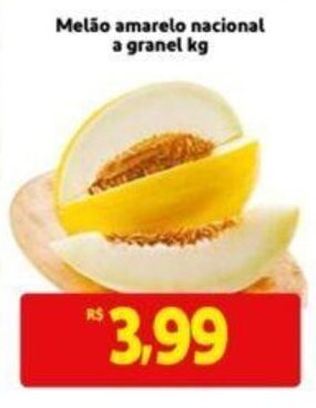 Extra Supermercado Melão amarelo Nacional a granel 1kg oferta