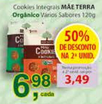Supermercados Mundial Cookies Integrais Mae Terra Organico 120g oferta