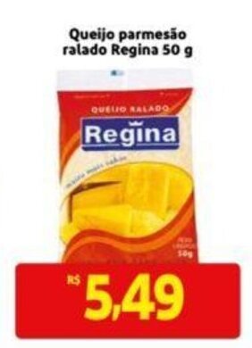 Extra Supermercado Queijo Parmesão Ralado Regina 50g oferta