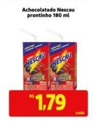 Extra Supermercado Achocolatado Nescau Protinho 180ml oferta