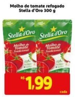 Extra Supermercado Molho de Tomate Refogado Stella D'oro 300g oferta