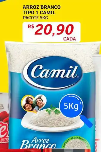Assaí Atacadista Arroz Branco Tipo 1 Camil 5kg oferta
