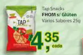 Supermercados Mundial Tap Snacks Fhom s/ Gluten 25g oferta