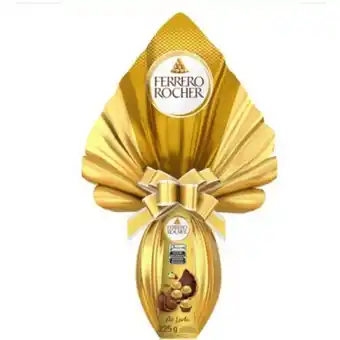 Nagumo Ovo de páscoa ferrero rocher ao leite com 4 bombons ferrero rocher 225g oferta