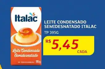 Assaí Atacadista Leite Condensado Semidesnatado Italac 395g oferta