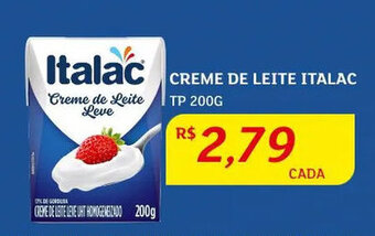 Assaí Atacadista Creme de Leite Italac 200g oferta