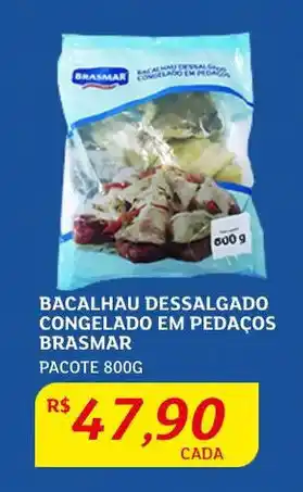 Assaí Atacadista Bacalhau Dessalgado Congelado em Pedaços Brasmar 800g oferta