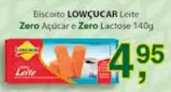 Supermercados Mundial Biscoito LowCucar Leite Zero Acucar e Zero Lactose 140g oferta