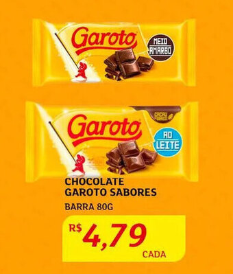 Assaí Atacadista Chocolate Garoto Sabores 80g oferta