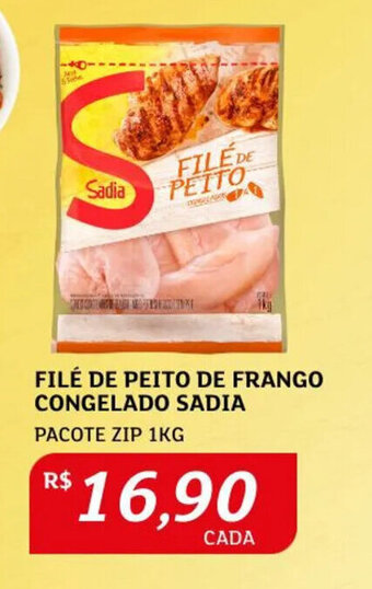 Assaí Atacadista Filé de Peito de Frango congelado Sadia 1kg oferta