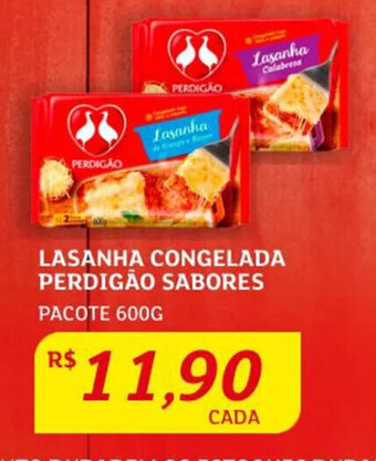 Assaí Atacadista Lasanha Congelada Perdigão Sabores 600g oferta