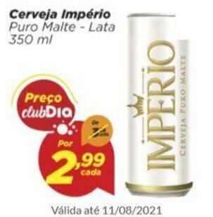 Dia Cerveja Imperio 350ml oferta